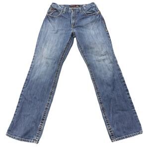 Ariat Work Mens FR Loose Jeans Low Rise Flame Resistant Denim 34x36 Distressed